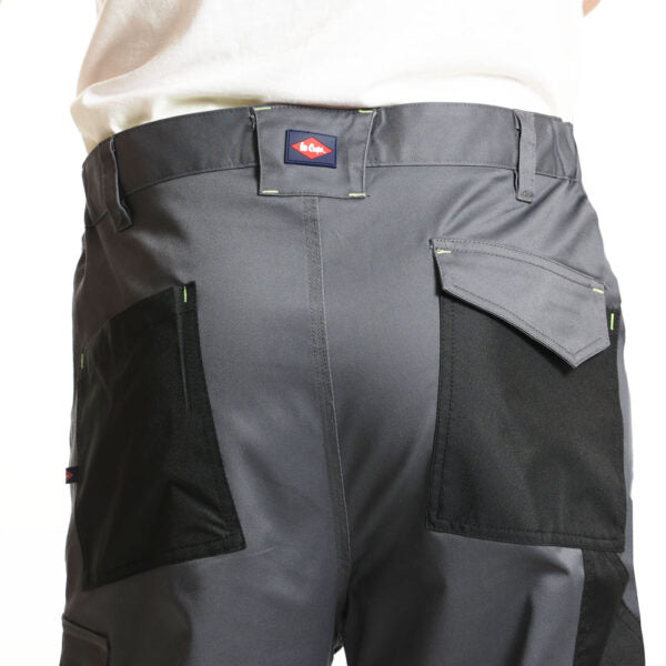 Lee Cooper LCPNT246 Reflective Stretch Holster Work Trousers with Knee Pad Pockets â€“ Menâ€™s Cargo Fit
