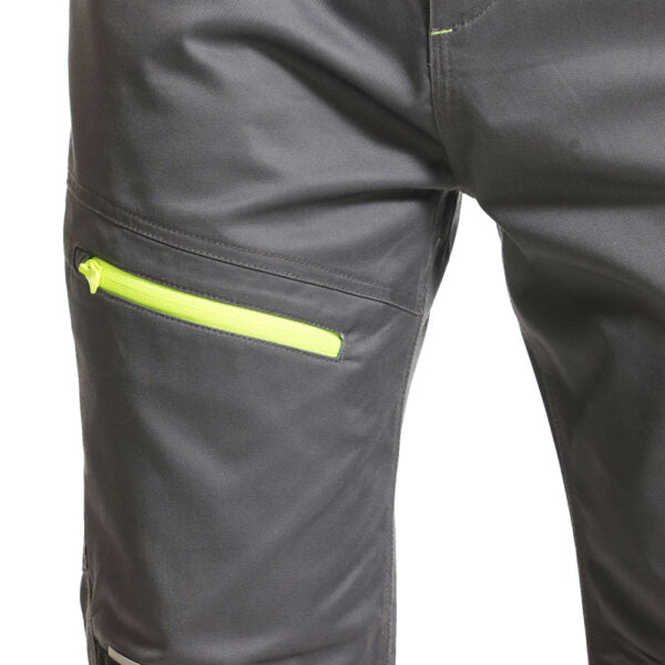 Lee Cooper LCPNT246 Reflective Stretch Holster Work Trousers with Knee Pad Pockets â€“ Menâ€™s Cargo Fit