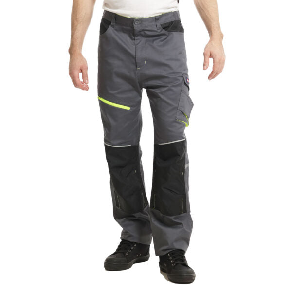 Lee Cooper LCPNT246 Reflective Stretch Holster Work Trousers with Knee Pad Pockets â€“ Menâ€™s Cargo Fit