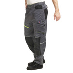 Lee Cooper LCPNT246 Reflective Stretch Holster Work Trousers with Knee Pad Pockets â€“ Menâ€™s Cargo Fit