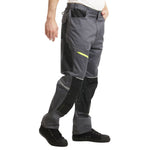 Lee Cooper LCPNT246 Reflective Stretch Holster Work Trousers with Knee Pad Pockets â€“ Menâ€™s Cargo Fit