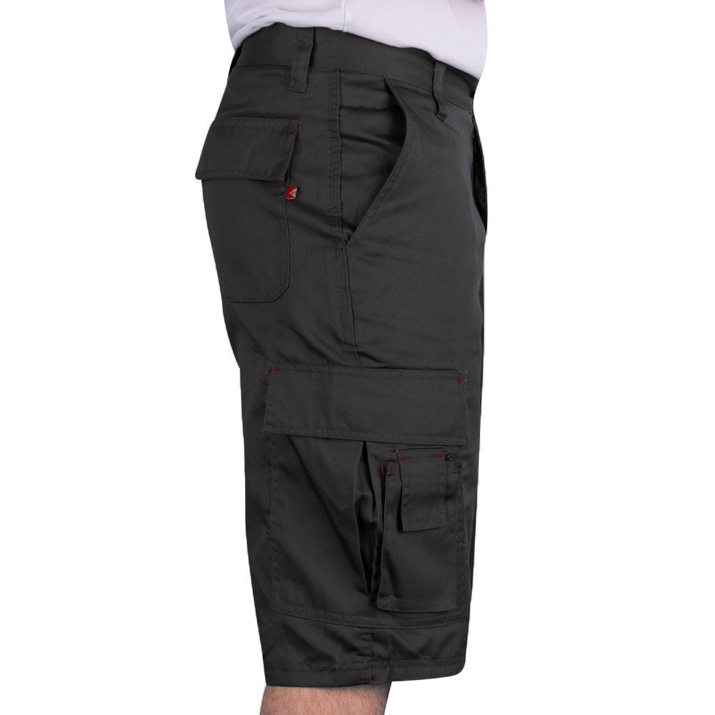 Lee Cooper LCSHO806 Menâ€™s Classic Work Cargo Shorts â€“ Multi-Pocket with Hammer Loop