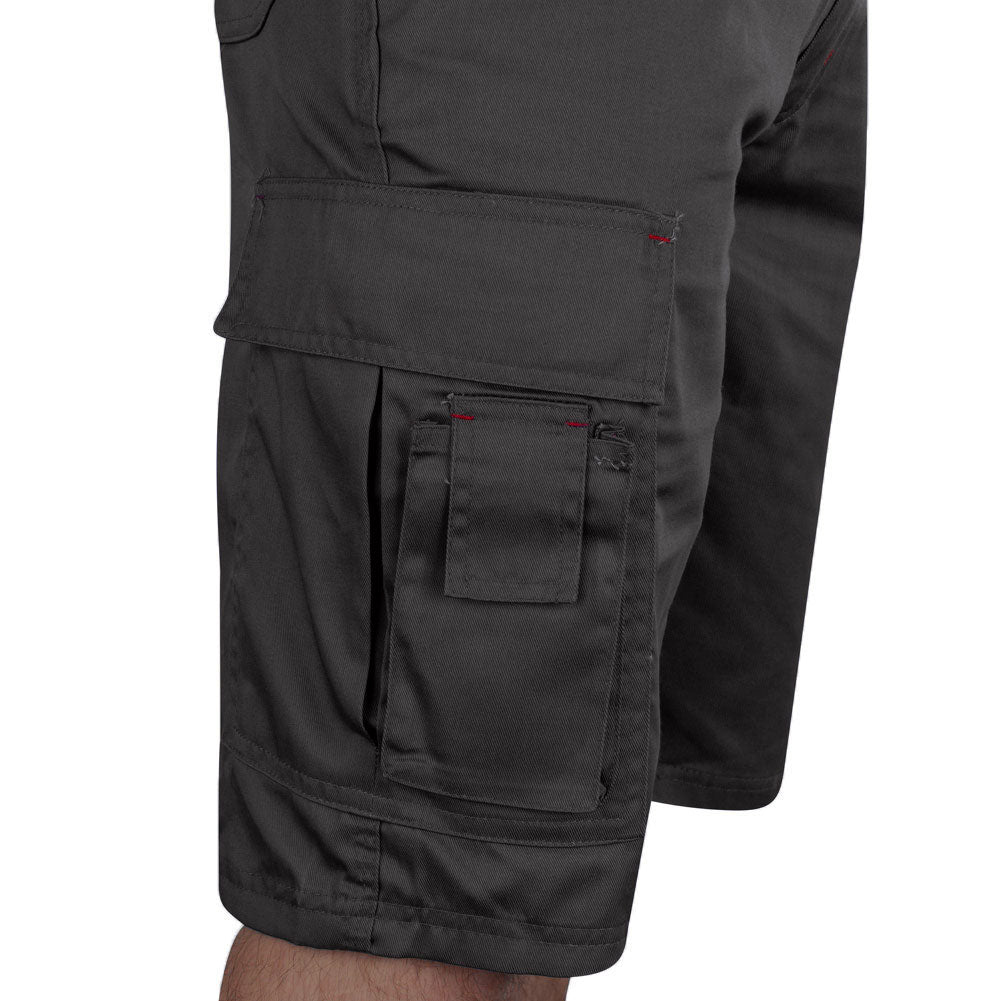 Lee Cooper LCSHO806 Menâ€™s Classic Work Cargo Shorts â€“ Multi-Pocket with Hammer Loop
