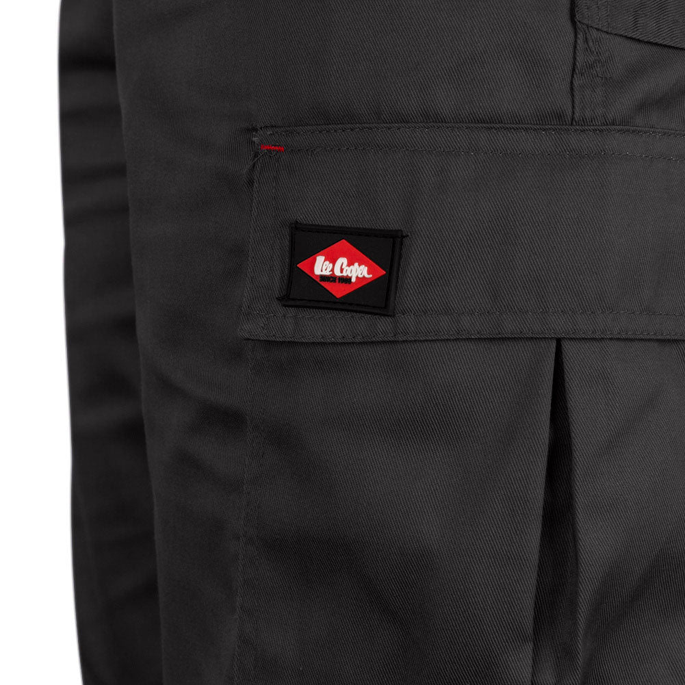 Lee Cooper LCSHO806 Menâ€™s Classic Work Cargo Shorts â€“ Multi-Pocket with Hammer Loop