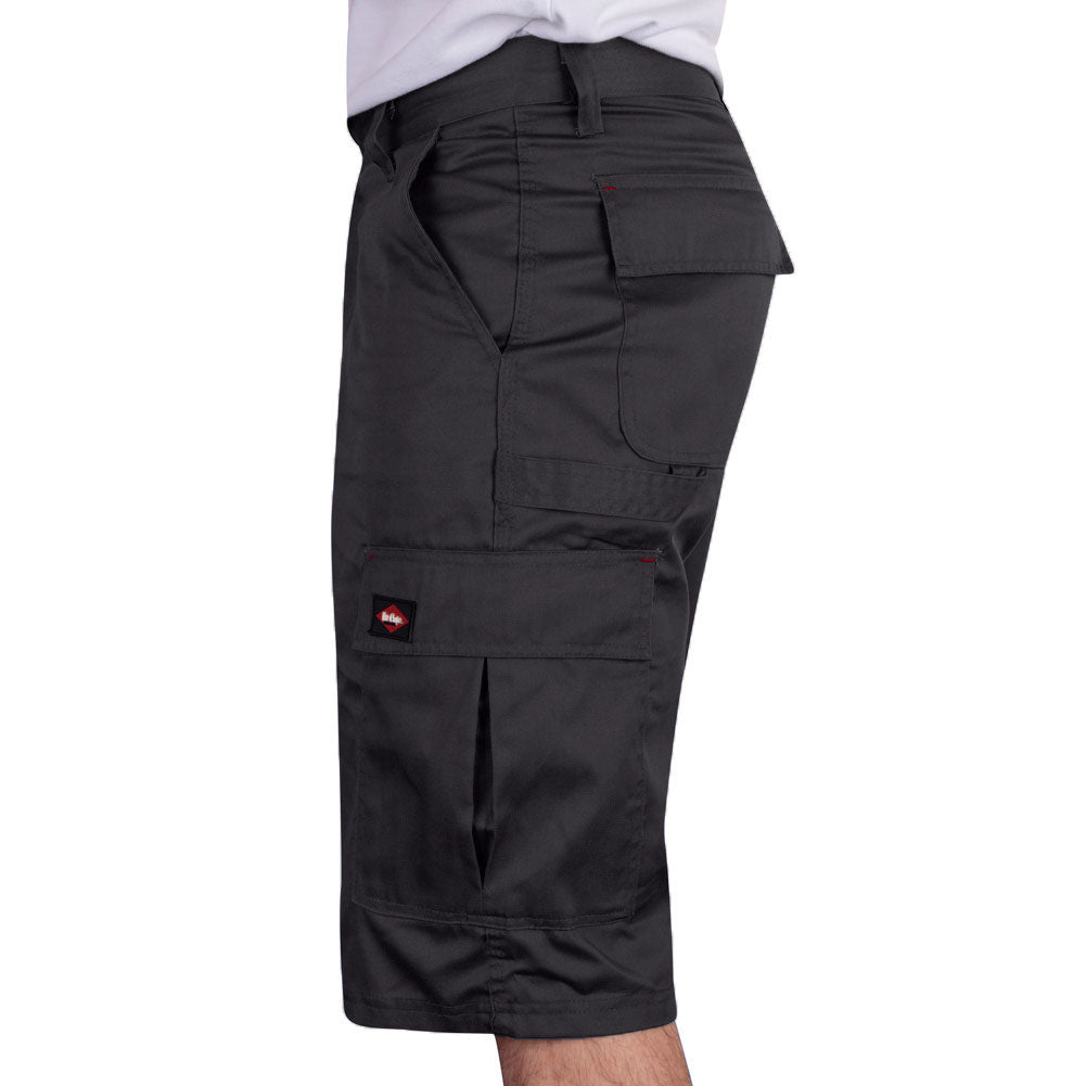 Lee Cooper LCSHO806 Menâ€™s Classic Work Cargo Shorts â€“ Multi-Pocket with Hammer Loop