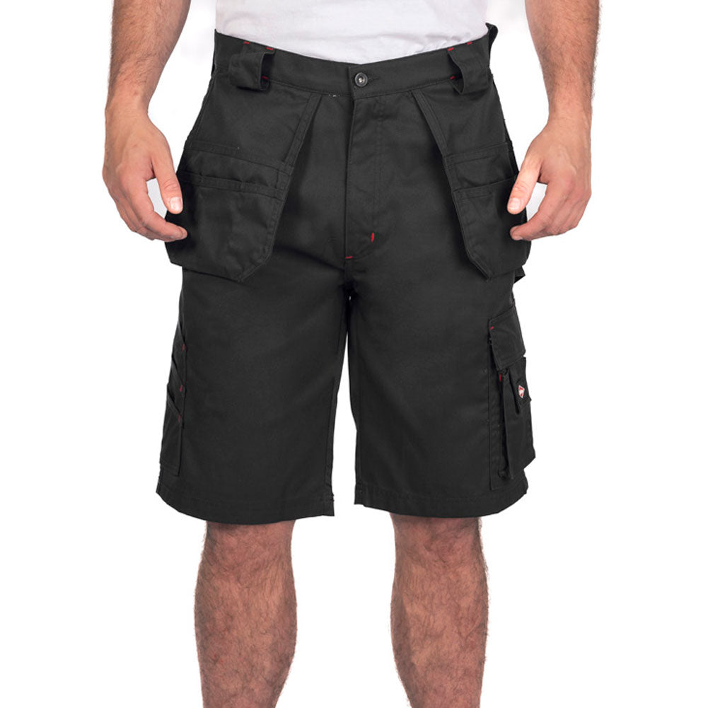 Lee Cooper LCSHO810 Menâ€™s Holster Pocket Work Shorts â€“ Multi-Pocket Utility with Hammer Loop