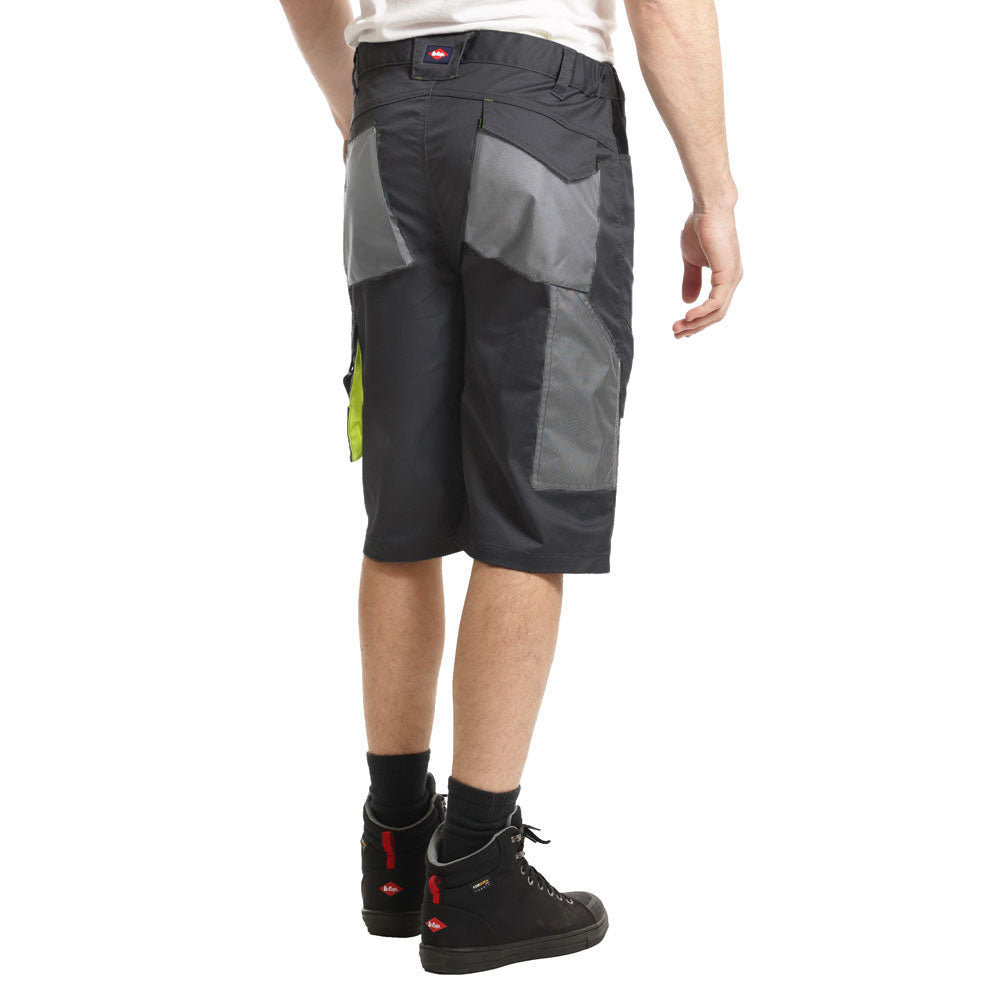 Lee Cooper LCSHO811 Stretch Cargo Work Shorts â€“ Hi-Vis Trim & Multi-Pocket Utility
