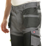Lee Cooper LCSHO812 Stretch Holster Cargo Shorts â€“ Hi-Vis Trim, Multi-Pocket Utility