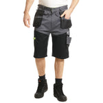 Lee Cooper LCSHO812 Stretch Holster Cargo Shorts â€“ Hi-Vis Trim, Multi-Pocket Utility