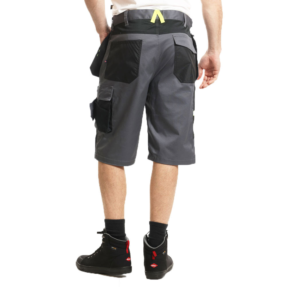 Lee Cooper LCSHO812 Stretch Holster Cargo Shorts â€“ Hi-Vis Trim, Multi-Pocket Utility