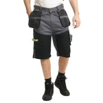 Lee Cooper LCSHO812 Stretch Holster Cargo Shorts â€“ Hi-Vis Trim, Multi-Pocket Utility