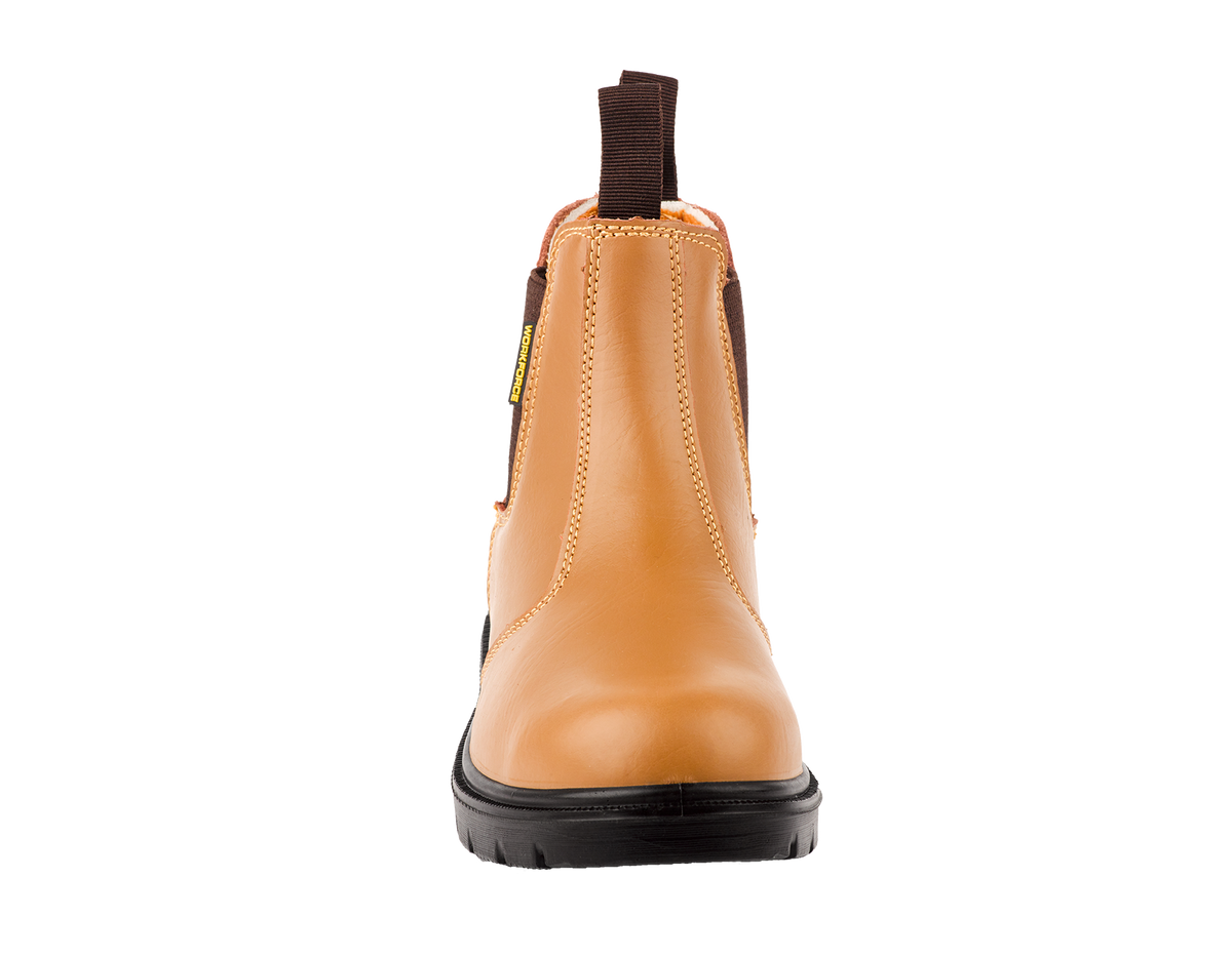 Workforce WF16-P Tan Leather Safety Dealer Boot â€“ S1P | SRC | Steel Toe