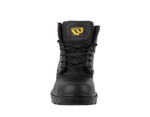 Workforce WF302-P Black Leather Safety Boot â€“ S1P | SRC | Durable & Comfortable
