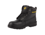 Workforce WF302-P Black Leather Safety Boot â€“ S1P | SRC | Durable & Comfortable