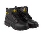 Workforce WF302-P Black Leather Safety Boot â€“ S1P | SRC | Durable & Comfortable