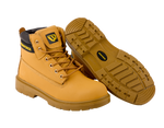 Workforce WF301-P Honey Leather Safety Boot â€“ S1P | SRC | Comfortable & Durable