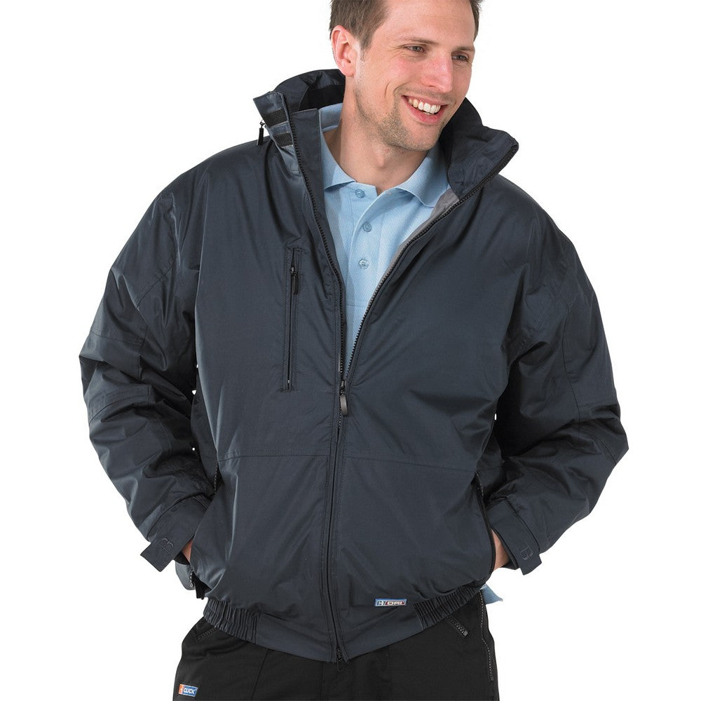 Click Workwear Mercury Bomber Jacket - Available in Black or Navy Blue