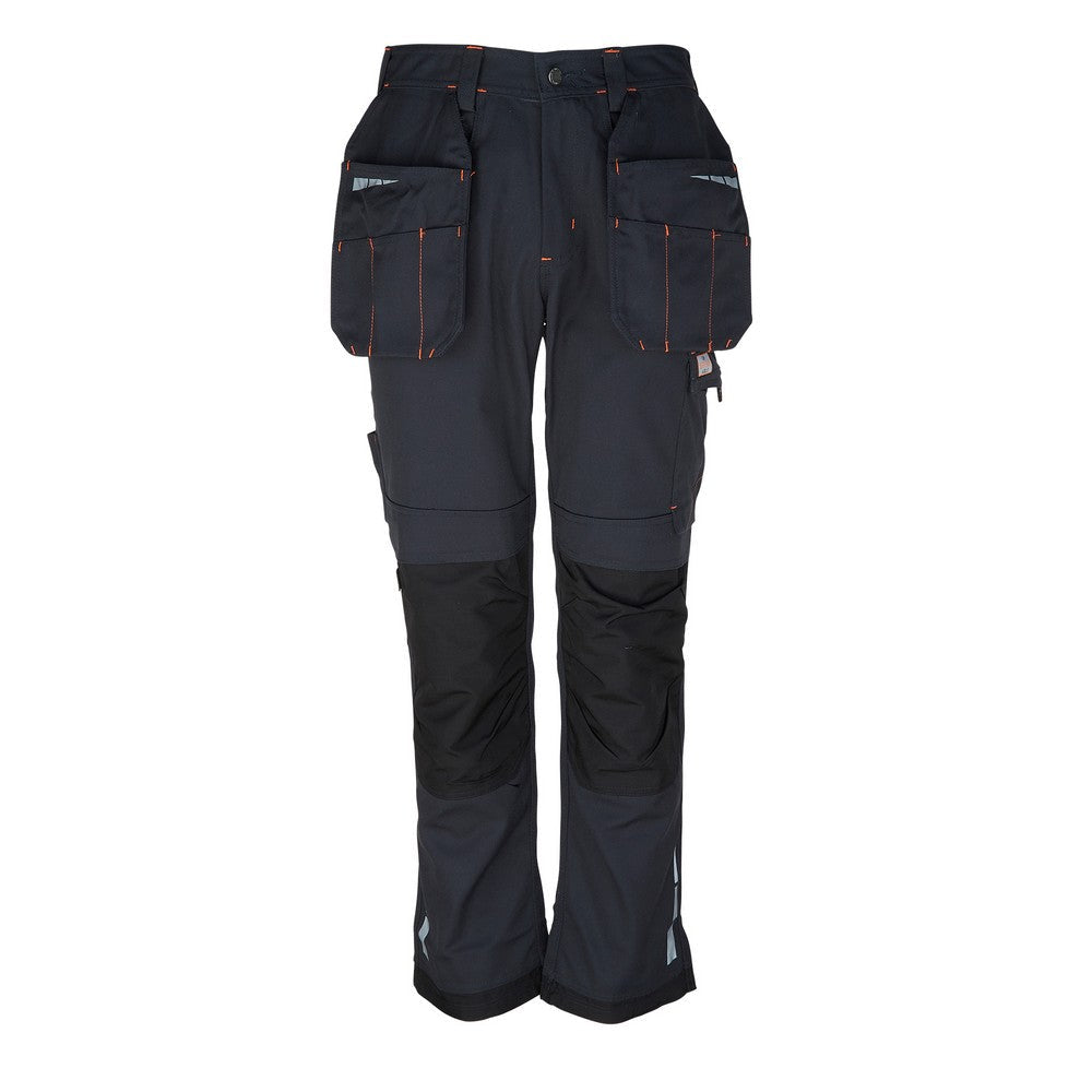 Unbreakable Harrier Extreme Black Work Trousers with Twin Holster Tool Pockets