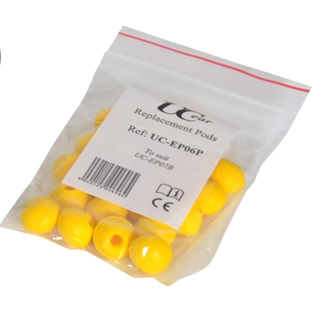 EP06P Replacement Spare Pods for EP07B - 10 Pairs - Hearing Protection