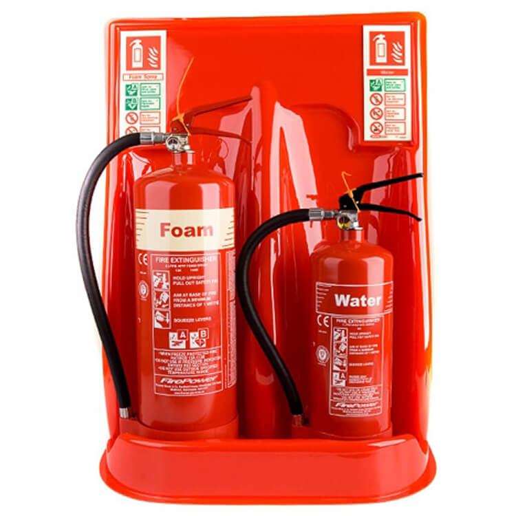 Double Universal Economy Fire Extinguisher Stand â€“ Durable, Recyclable, UK-Made