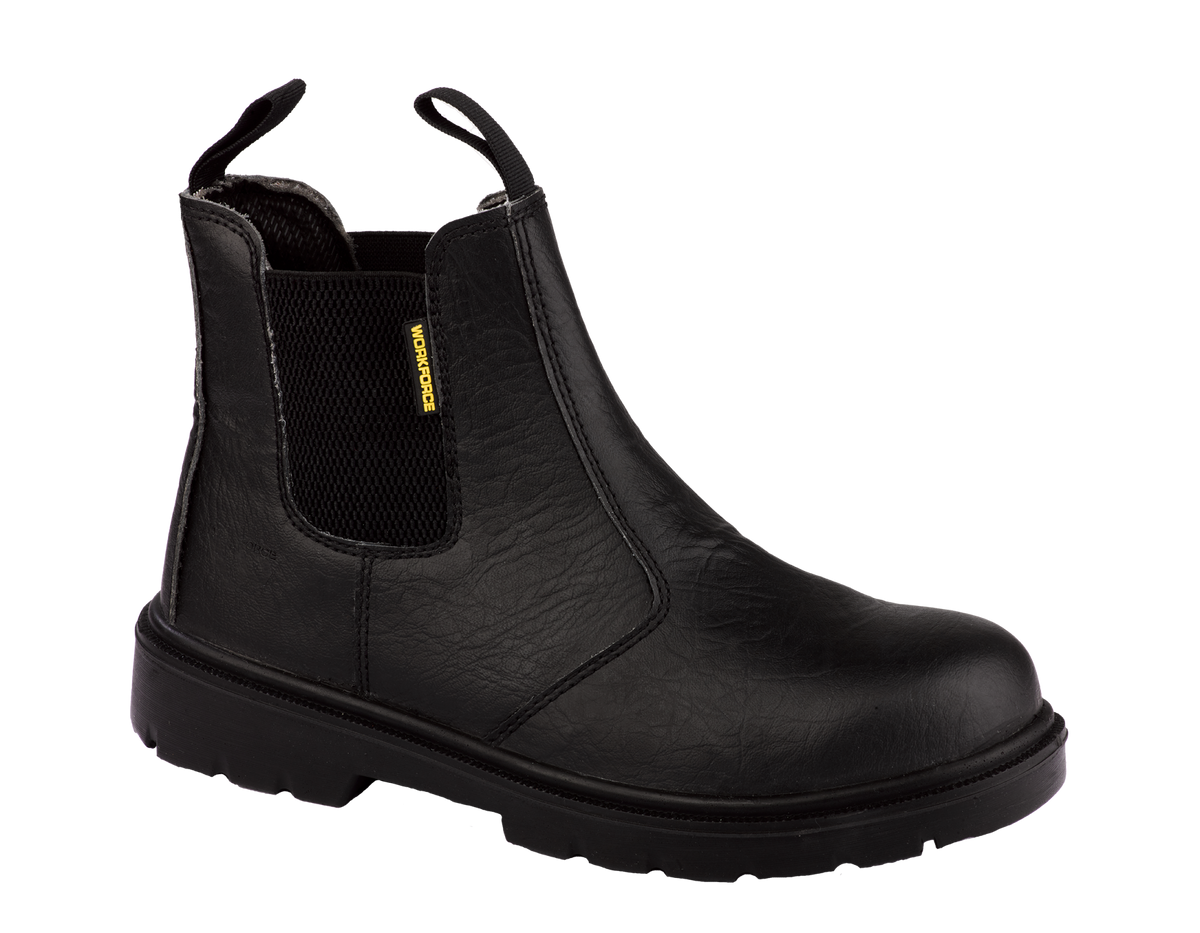 Workforce WF17-P Black Leather Safety Dealer Boot â€“ S1P | SRC | Steel Toe
