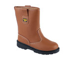 Workforce WF26-P Tan Leather Safety Rigger Boot â€“ S1P | SRC | Steel Toe