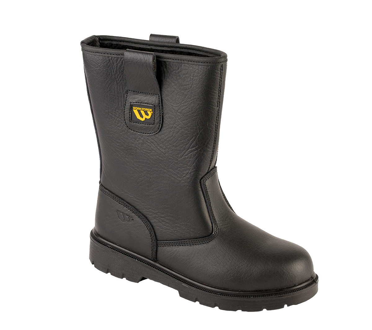 Workforce WF27-P Black Leather Safety Rigger Boot â€“ S1P | SRC | Steel Toe