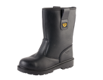 Workforce WF27-P Black Leather Safety Rigger Boot â€“ S1P | SRC | Steel Toe