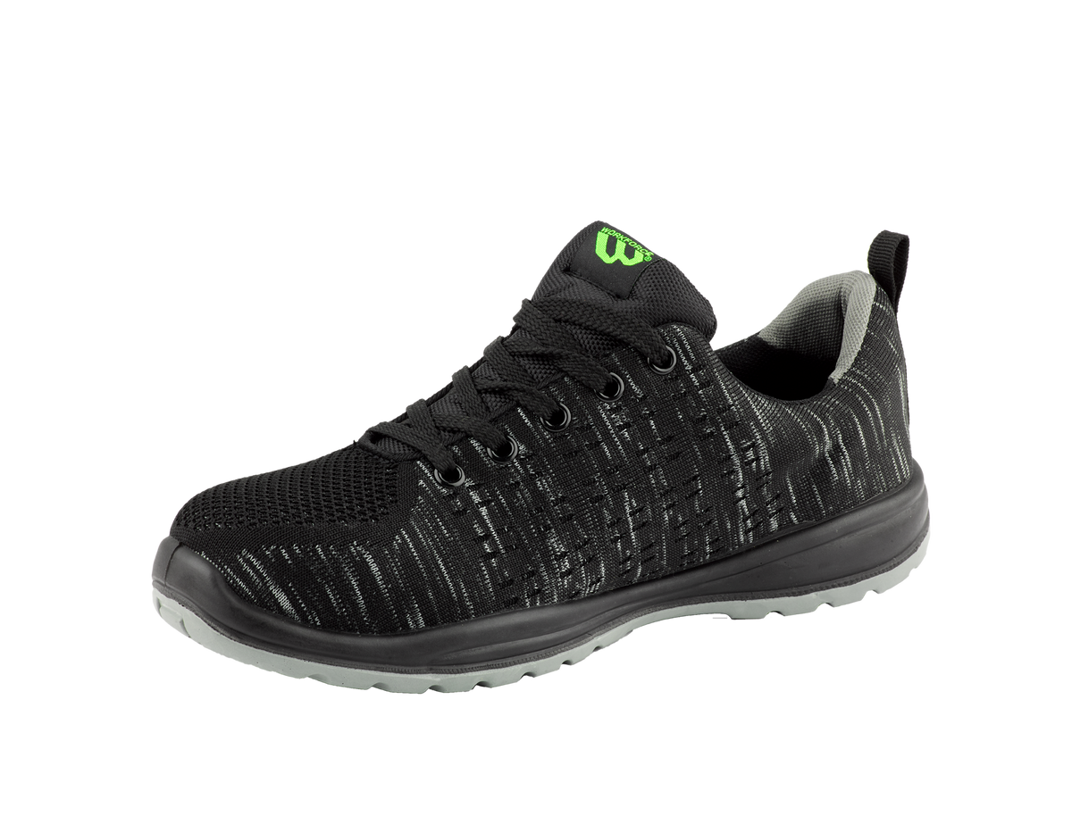 Workforce WF35-P Black Fly Knit Safety Trainer â€“ S1P | SRC | Lightweight Protection