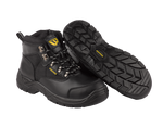 Workforce WF41-P Black Leather Safety Hiker Boot â€“ S1P | SRC | Durable & Comfortable