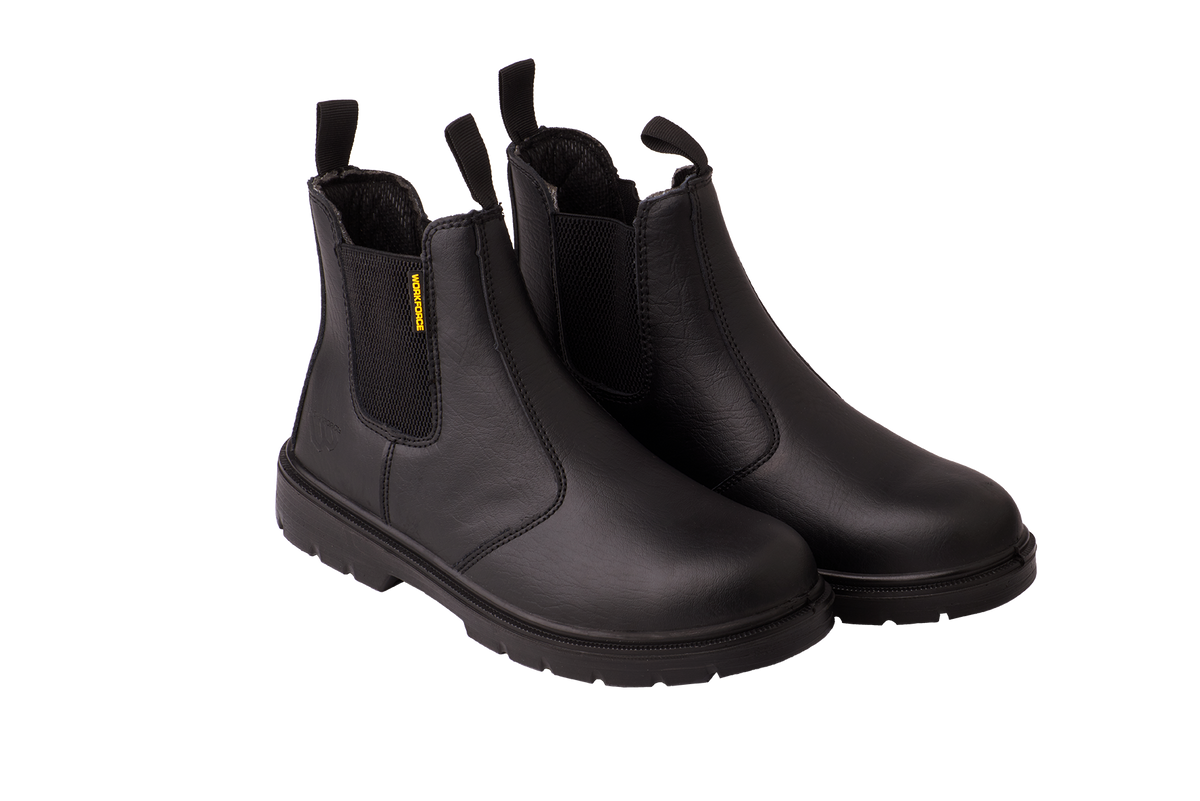 Workforce WF17-P Black Leather Safety Dealer Boot â€“ S1P | SRC | Steel Toe
