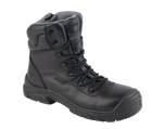A23-TACTICAL S3 Waterproof Metal-Free Safety Boot â€“ Black Leather, Zip Side
