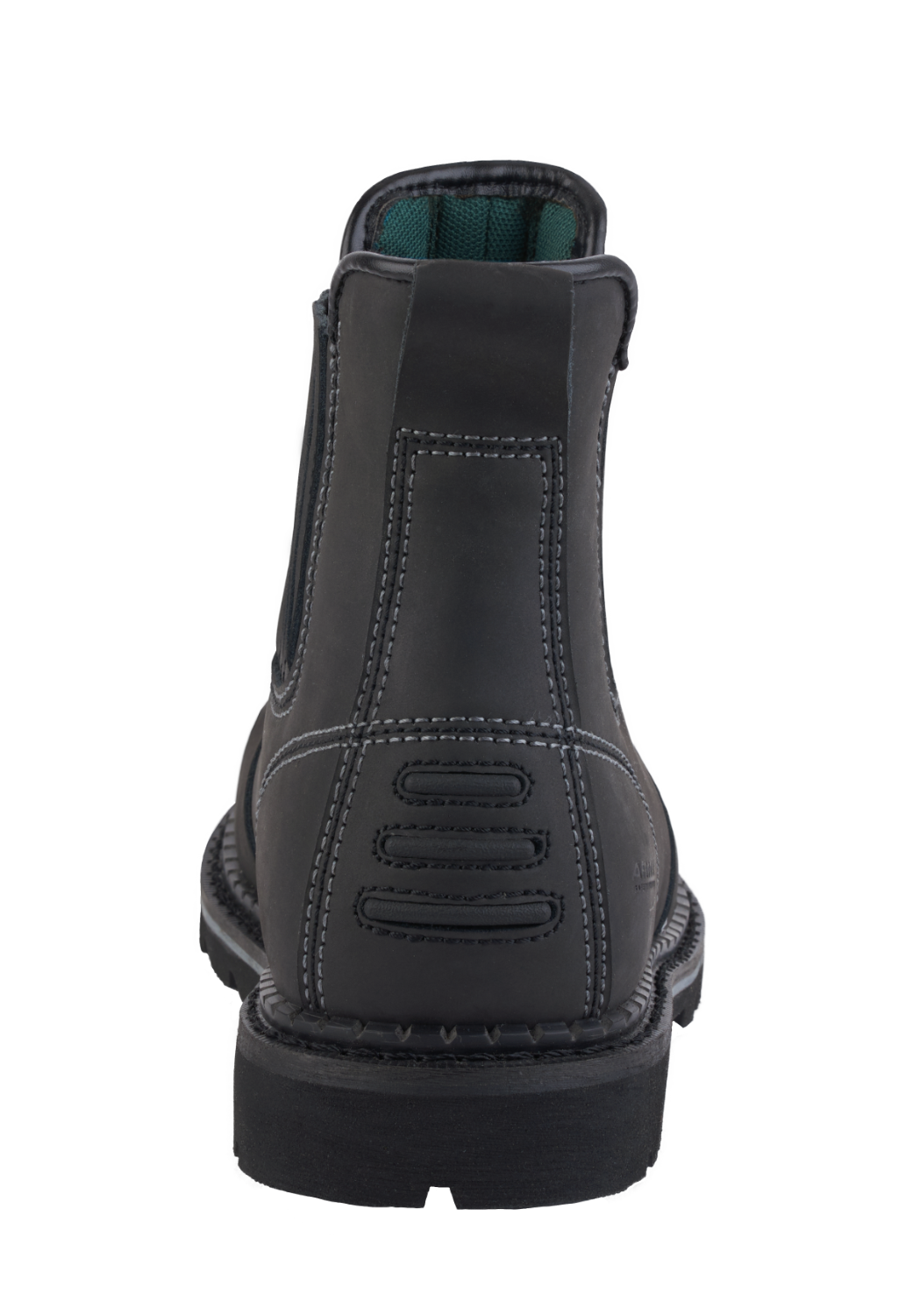 A21-DEFENDER S3 Black Leather Chelsea Safety Boots â€“ Slip & Heat Resistant, Goodyear Welted