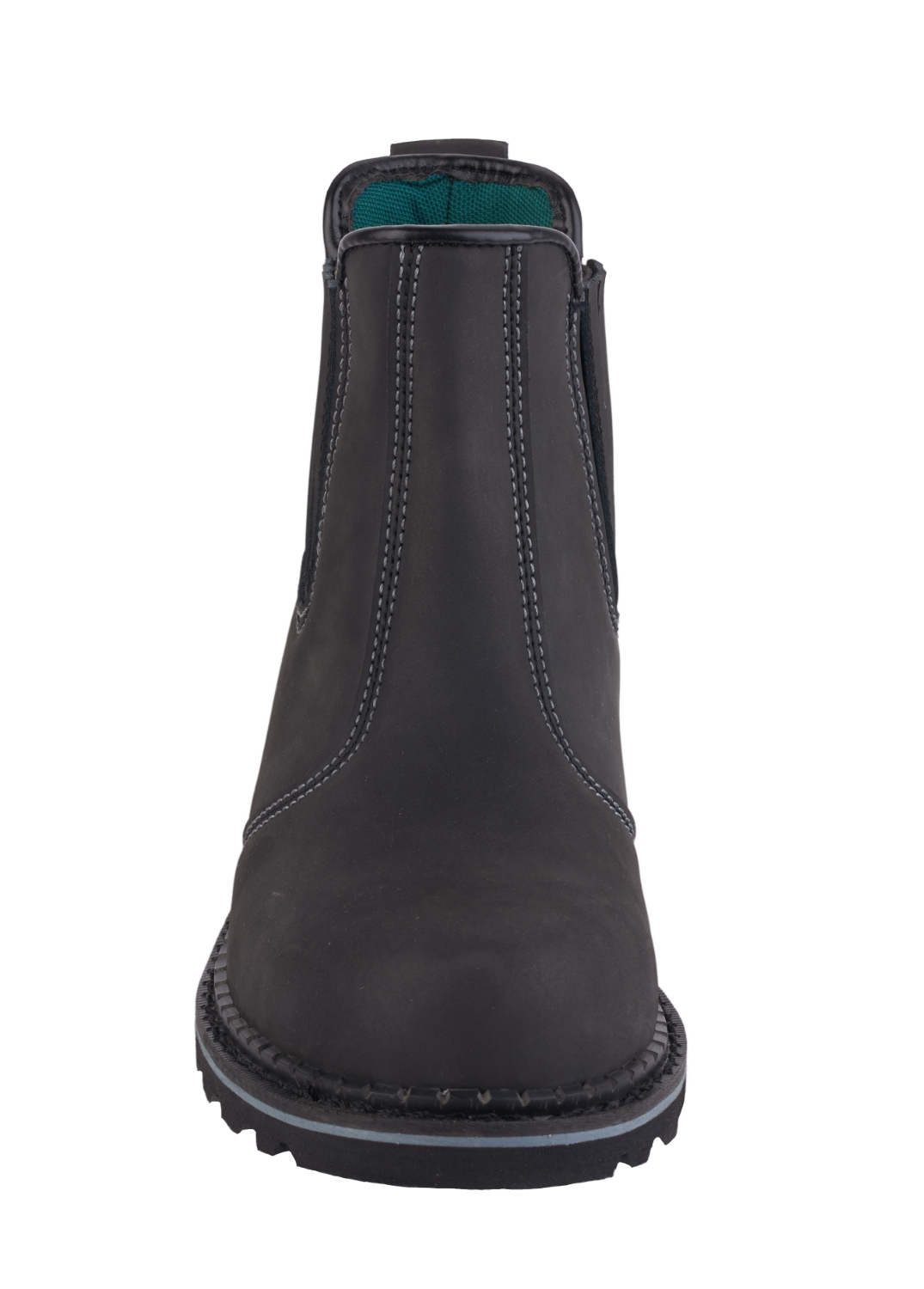 A21-DEFENDER S3 Black Leather Chelsea Safety Boots â€“ Slip & Heat Resistant, Goodyear Welted