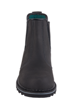 A21-DEFENDER S3 Black Leather Chelsea Safety Boots â€“ Slip & Heat Resistant, Goodyear Welted