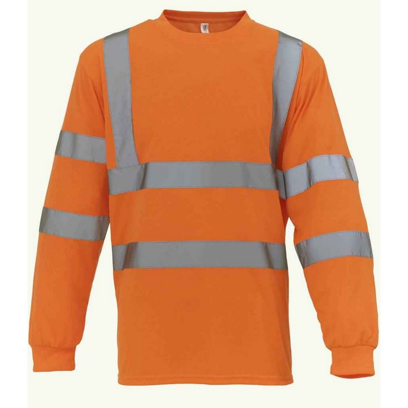Yoko YK012 Hi-Viz Long Sleeve T-Shirt Class 3