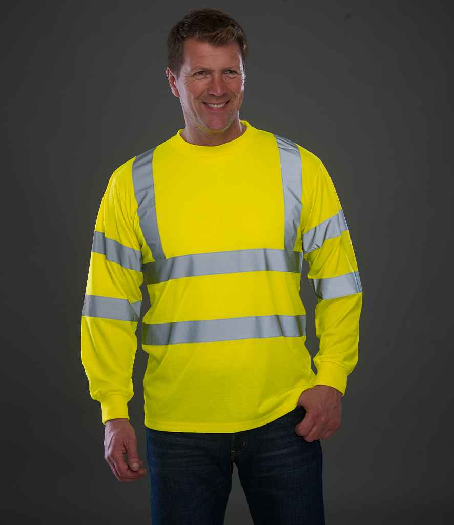 Yoko YK012 Hi-Viz Long Sleeve T-Shirt Class 3