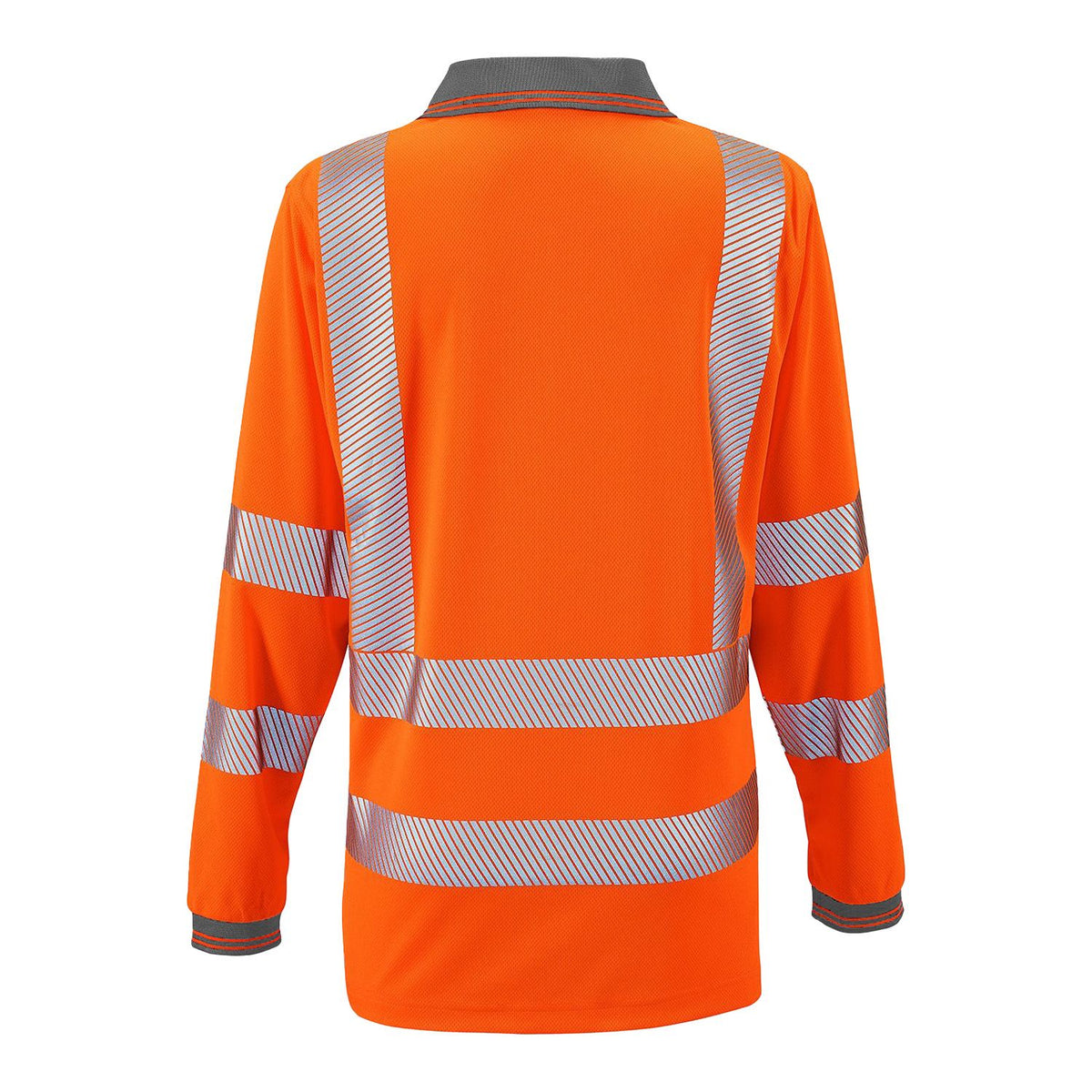 Step Ahead Ladies Hi-Viz Long Sleeve Polo Shirt Class 2/3