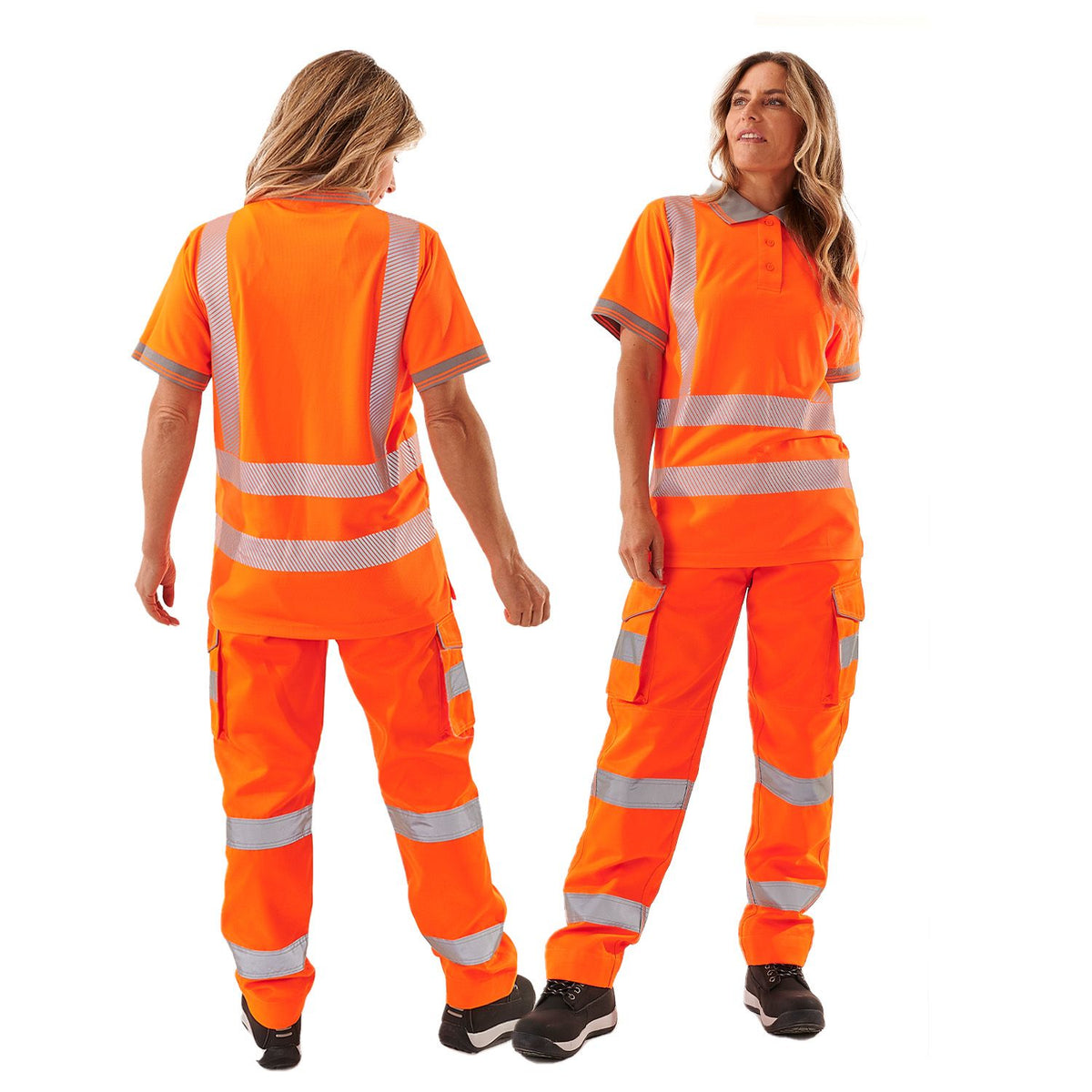 Step Ahead Ladies Savannah Hi-Viz Short Sleeve Polo Shirt Class 1/2